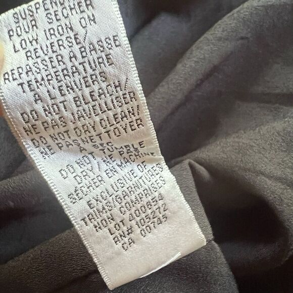 ML Monique Lhuillier Dress Black Metallic Burnout Dot size 16 Handkerchief Hem - Picture 13 of 15